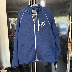 NHL Blue Full-Zip Jacket with White Accents